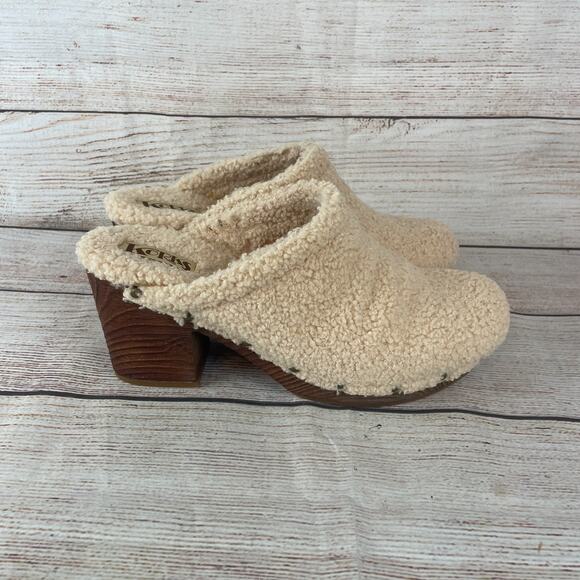 Korks Teddy Womens Sz 10M Mules Natural Tan - Picture 5 of 11